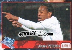 Sticker Alvaro Pereira - Kvalifikacije za svetsko fudbalsko prvenstvo 2014 n. 896 - G.T.P.R School Shop