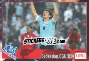 Sticker Sebastian Eguren - Kvalifikacije za svetsko fudbalsko prvenstvo 2014 - G.T.P.R School Shop