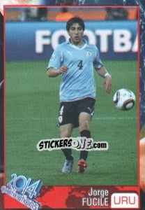 Sticker Jorge Fucile - Kvalifikacije za svetsko fudbalsko prvenstvo 2014 - G.T.P.R School Shop