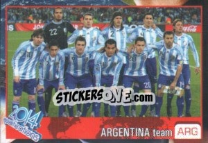 Sticker Team - Kvalifikacije za svetsko fudbalsko prvenstvo 2014 n. 914 - G.T.P.R School Shop