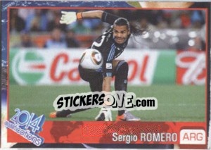 Sticker Sergio Romero - Kvalifikacije za svetsko fudbalsko prvenstvo 2014 n. 916 - G.T.P.R School Shop