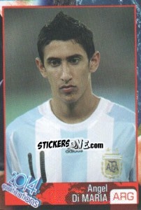 Sticker Angel Di Maria - Kvalifikacije za svetsko fudbalsko prvenstvo 2014 n. 918 - G.T.P.R School Shop