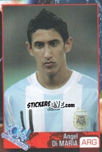 Sticker Angel Di Maria - Kvalifikacije za svetsko fudbalsko prvenstvo 2014 - G.T.P.R School Shop