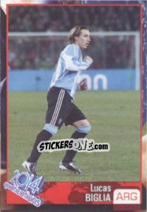 Sticker Lucas Biglia - Kvalifikacije za svetsko fudbalsko prvenstvo 2014 n. 922 - G.T.P.R School Shop