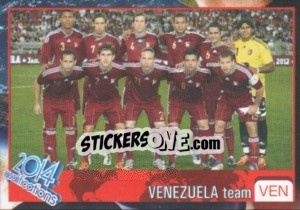 Sticker Team - Kvalifikacije za svetsko fudbalsko prvenstvo 2014 n. 935 - G.T.P.R School Shop