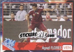 Sticker Agnel Flores - Kvalifikacije za svetsko fudbalsko prvenstvo 2014 - G.T.P.R School Shop