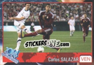 Sticker Carlos Salazar - Kvalifikacije za svetsko fudbalsko prvenstvo 2014 - G.T.P.R School Shop