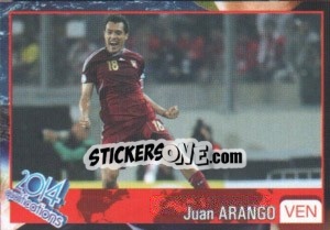 Sticker Juan Arango - Kvalifikacije za svetsko fudbalsko prvenstvo 2014 - G.T.P.R School Shop