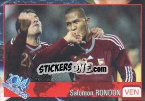 Sticker Salomon Rondon - Kvalifikacije za svetsko fudbalsko prvenstvo 2014 n. 944 - G.T.P.R School Shop