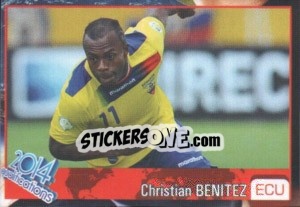 Sticker Christian Benitez - Kvalifikacije za svetsko fudbalsko prvenstvo 2014 n. 948 - G.T.P.R School Shop