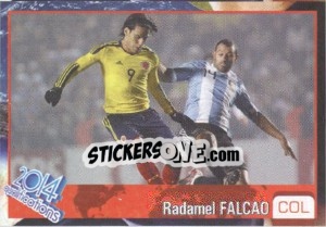 Sticker Radamel Falcao - Kvalifikacije za svetsko fudbalsko prvenstvo 2014 - G.T.P.R School Shop