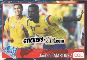 Sticker Jackson Martinez - Kvalifikacije za svetsko fudbalsko prvenstvo 2014 - G.T.P.R School Shop