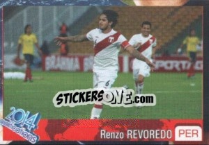 Sticker Renzo Revoredo - Kvalifikacije za svetsko fudbalsko prvenstvo 2014 - G.T.P.R School Shop