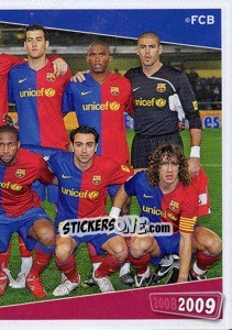 Sticker Equipo - FC Barcelona 2008-2009 n. 9 - Panini