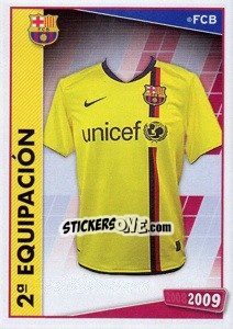 Sticker 2a Equipacion - FC Barcelona 2008-2009 n. 10 - Panini