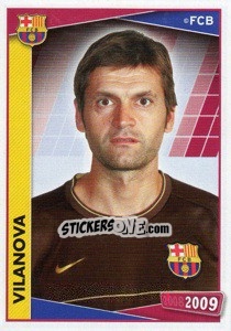 Sticker Tito Vilanova - FC Barcelona 2008-2009 n. 14 - Panini