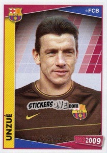 Sticker Juan Carlos Unzue - FC Barcelona 2008-2009 - Panini