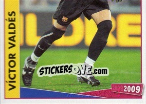 Cromo Victor Valdes - FC Barcelona 2008-2009 n. 17 - Panini