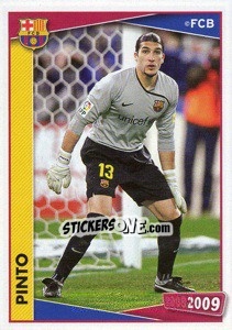 Sticker Pinto (action) - FC Barcelona 2008-2009 - Panini