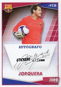 Sticker Jorquera (autografo) - FC Barcelona 2008-2009 n. 27 - Panini