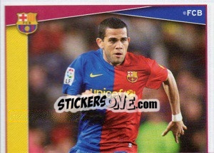 Sticker Dani Alves - FC Barcelona 2008-2009 - Panini