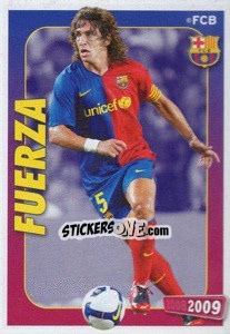Sticker Puyol (fuerza) - FC Barcelona 2008-2009 n. 37 - Panini
