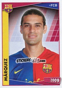 Cromo Marquez (portrait) - FC Barcelona 2008-2009 - Panini