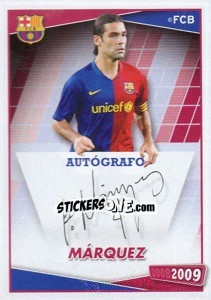 Sticker Marquez (autografo) - FC Barcelona 2008-2009 - Panini