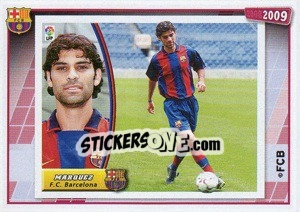 Cromo Marquez (su primer cromo) - FC Barcelona 2008-2009 - Panini