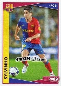 Sticker Sylvinho (action) - FC Barcelona 2008-2009 - Panini