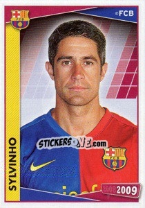 Sticker Sylvinho (portrait) - FC Barcelona 2008-2009 - Panini