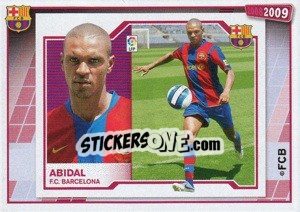 Sticker Abidal (su primer cromo) - FC Barcelona 2008-2009 n. 69 - Panini