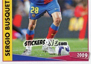 Sticker Sergio Busquets - FC Barcelona 2008-2009 - Panini
