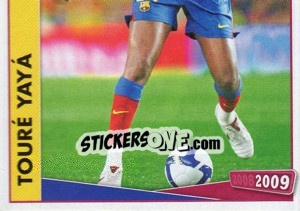Sticker Toure Yaya - FC Barcelona 2008-2009 n. 77 - Panini