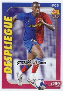 Figurina Toure Yaya (despliegue) - FC Barcelona 2008-2009 - Panini