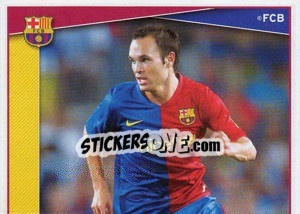 Sticker A.Iniesta - FC Barcelona 2008-2009 n. 104 - Panini