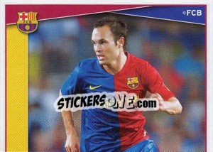 Sticker A.Iniesta - FC Barcelona 2008-2009 - Panini