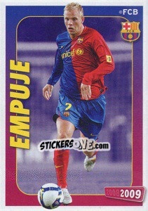 Figurina Gudjohnsen (empuje) - FC Barcelona 2008-2009 - Panini