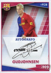 Cromo Gudjohnsen (autografo)