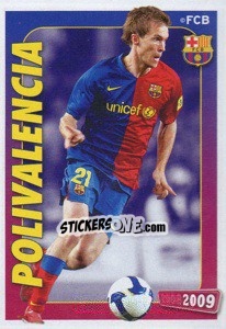 Cromo Alexander Hleb (polivalencia) - FC Barcelona 2008-2009 - Panini