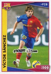 Sticker Victor Sanchez (action) - FC Barcelona 2008-2009 n. 122 - Panini