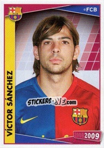 Cromo Victor Sanchez (portrait) - FC Barcelona 2008-2009 - Panini