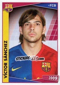 Sticker Victor Sanchez (portrait) - FC Barcelona 2008-2009 n. 123 - Panini