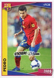 Sticker Pedro Rodríguez (action) - FC Barcelona 2008-2009 n. 125 - Panini