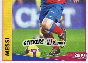 Sticker Messi - FC Barcelona 2008-2009 n. 135 - Panini