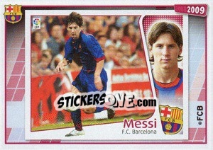 Figurina Messi (su primer cromo)