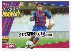 Sticker MessiMania (1/6) - FC Barcelona 2008-2009 n. 140 - Panini