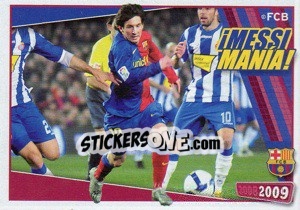 Sticker MessiMania (6/6) - FC Barcelona 2008-2009 n. 145 - Panini