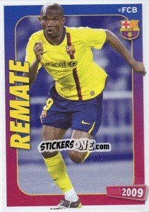 Sticker Eto'O (remate) - FC Barcelona 2008-2009 - Panini