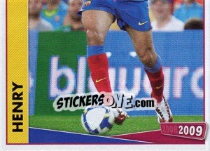 Sticker Thierry Henry - FC Barcelona 2008-2009 n. 153 - Panini